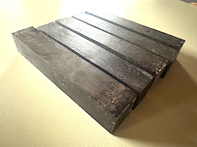 African Blackwood Pen Turning Lathe Blanks 1 x 1 x 5-6" -- 5 pcs